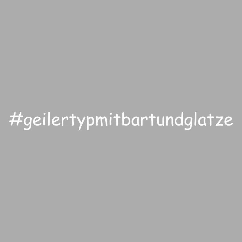 Geiler Typ Mit Bart & Glatze Glatzkopf Bartträger