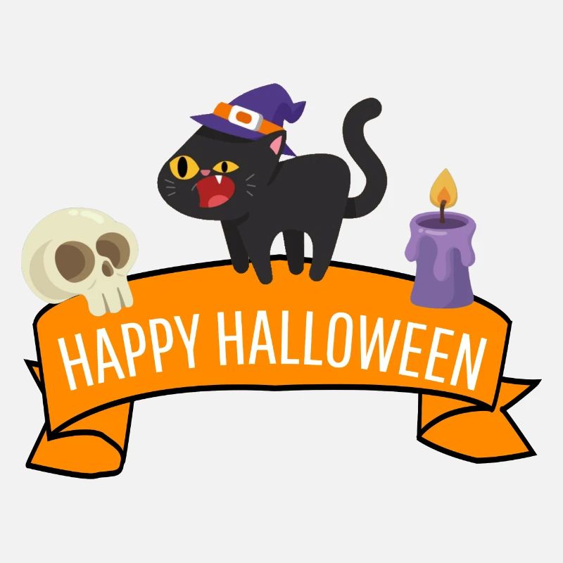 Cadeau de costume de chat effrayant Joyeux Halloween