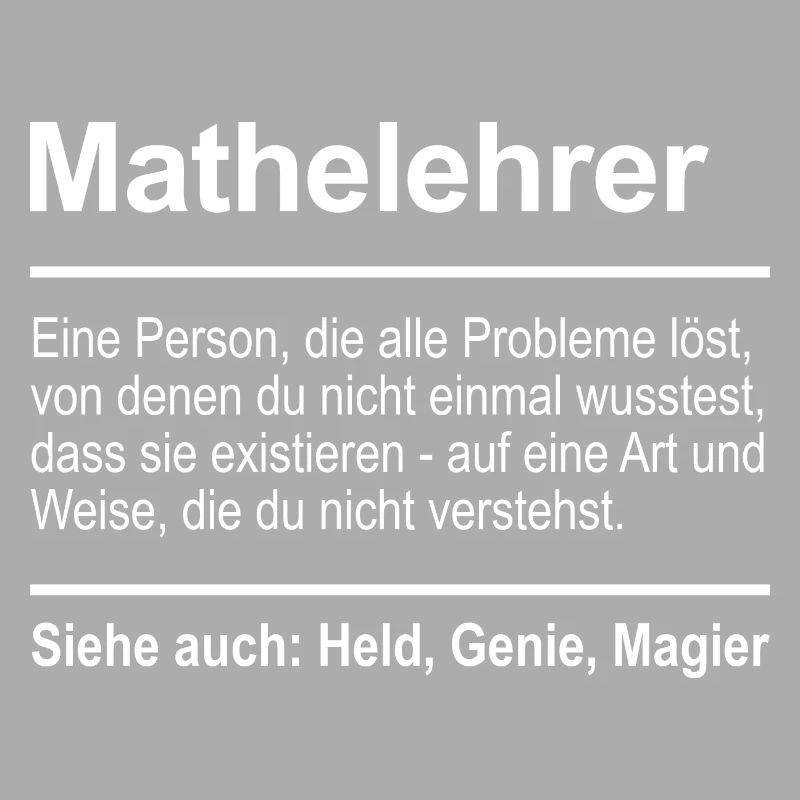 Professeur de mathématiques