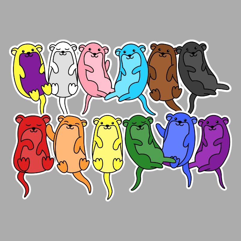 Fierté Progrès Flag Otter Égalité