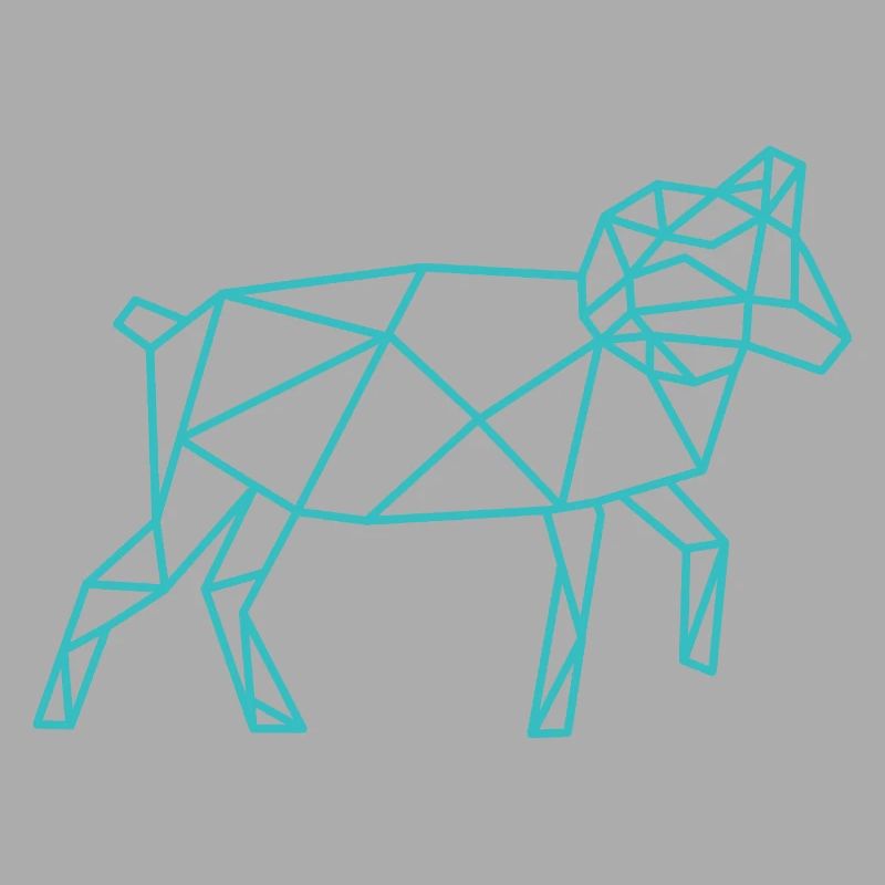 Sheep Geometric Line