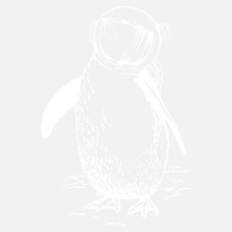 Pingouin d’astronaute, Design d’art surréaliste