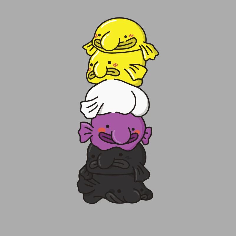 Nonbinary Flag Non Binary Pride LGBTQ Blobfisch