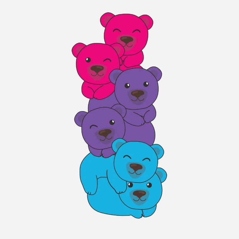 androgyn Flag Pride LGBTQ süße Bär