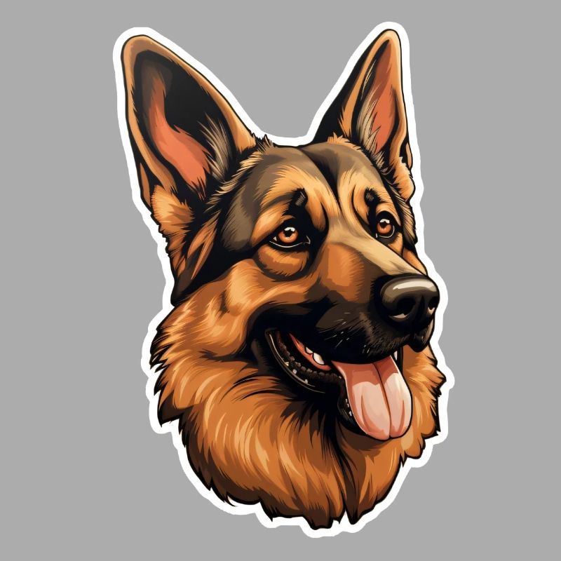 German Shepherd's Head German