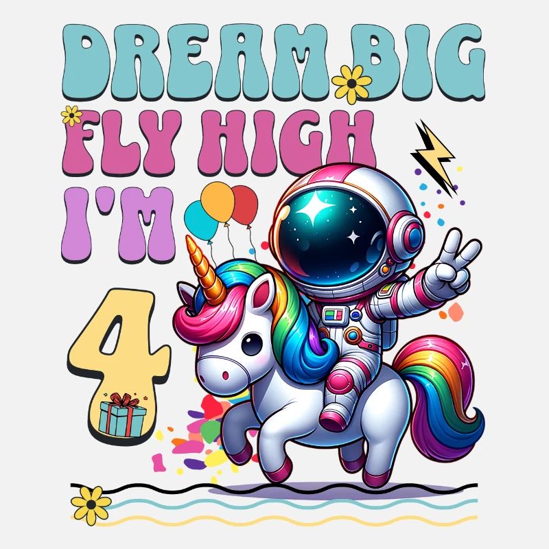 Astronaute Licorne 4e anniversaire