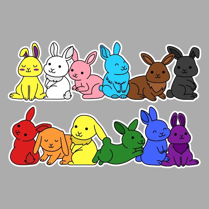 Fierté Progrès Flag Lapin Égalité