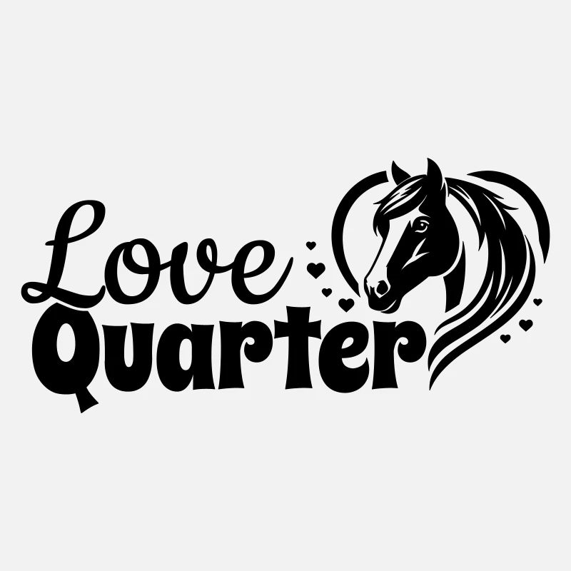 Quarter Love Herz Pferdekopf