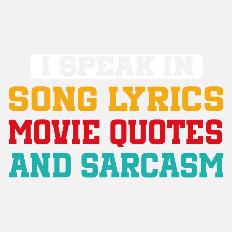Je parle en paroles de chansons, citations de films et