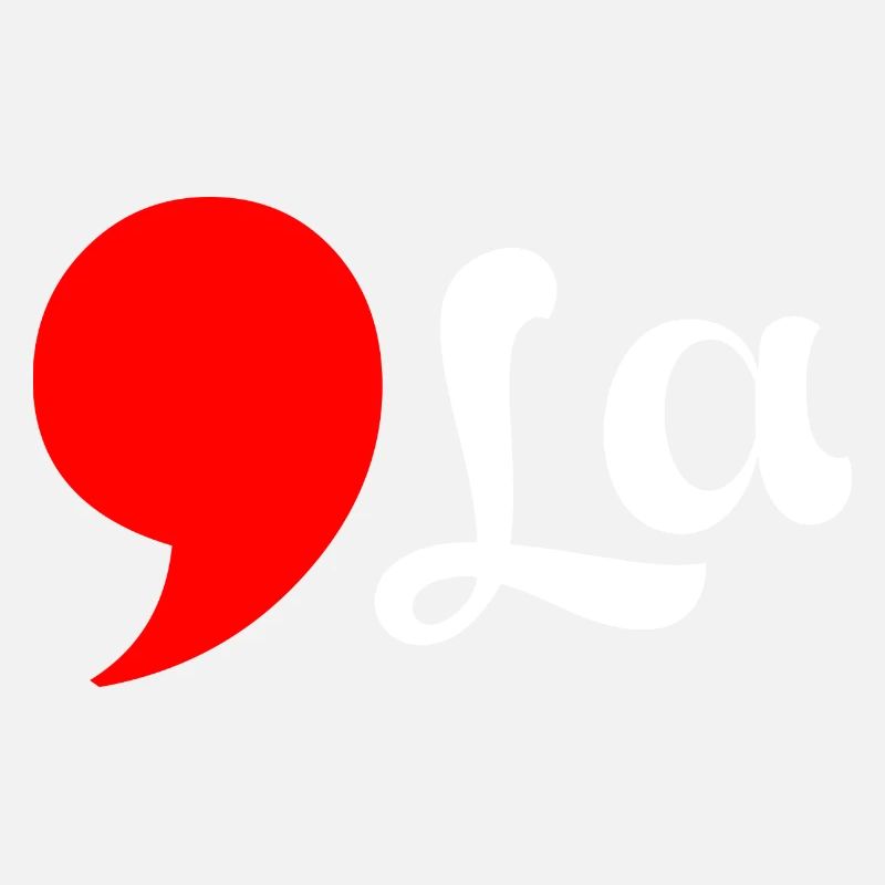 Distressed Comma La Funny