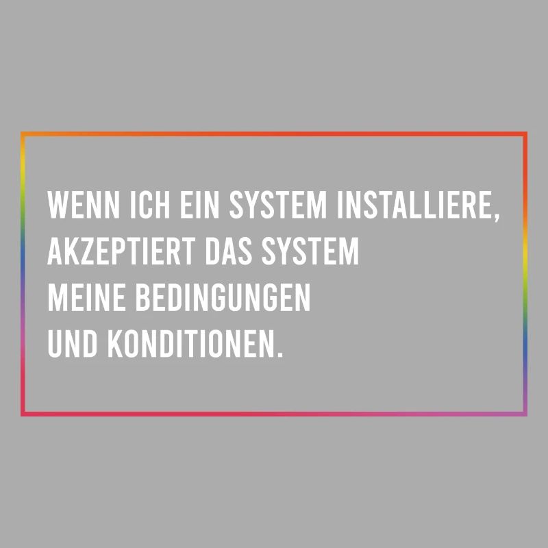 Wenn ich ein System installiere
