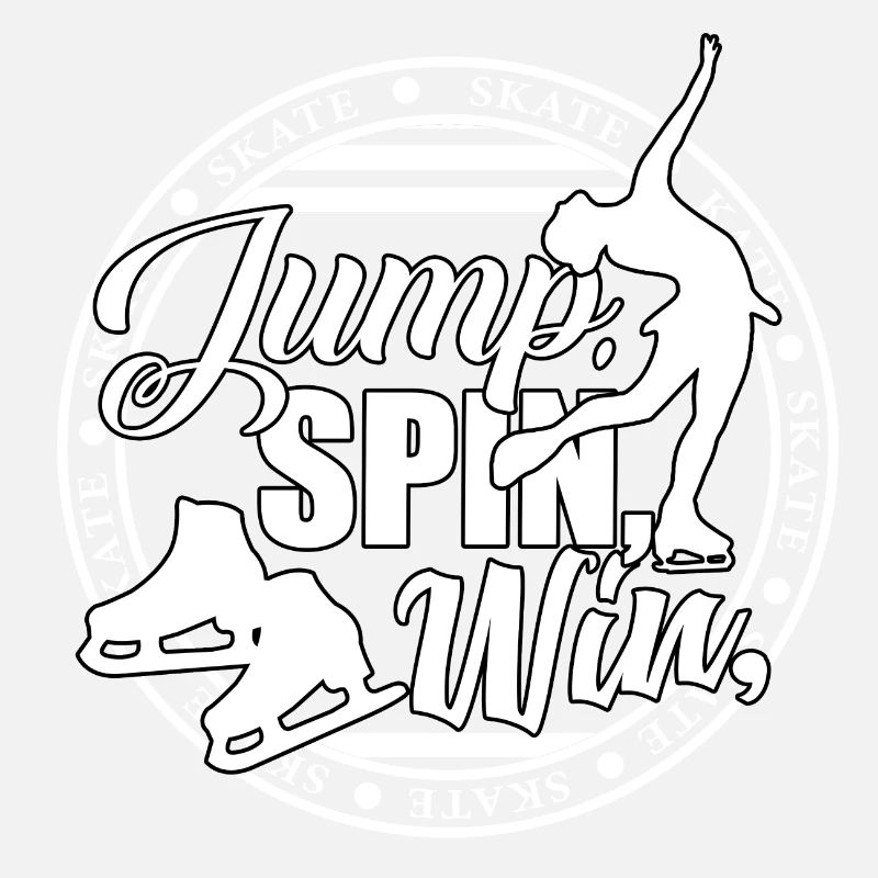 Eiskunstlauf, Eislauf, jump spin win