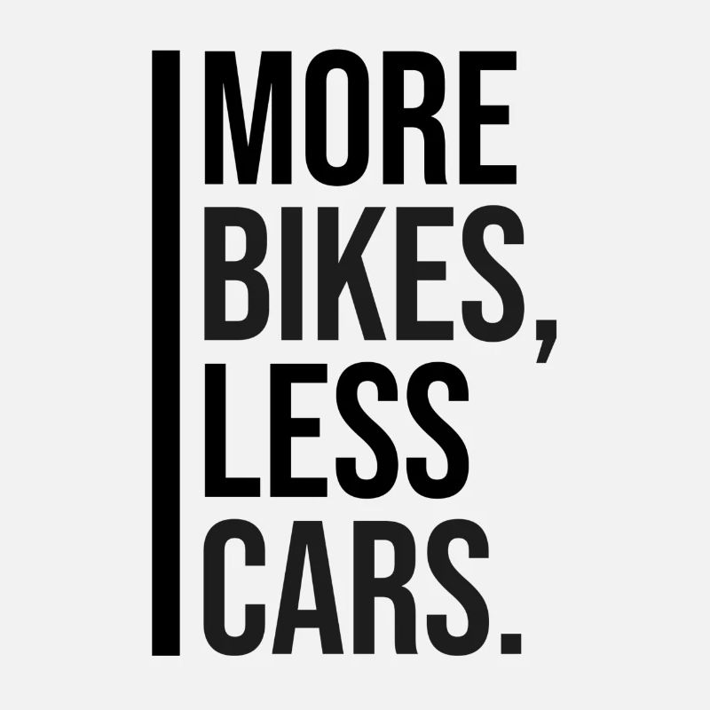 Plus de vélos, moins de voitures.