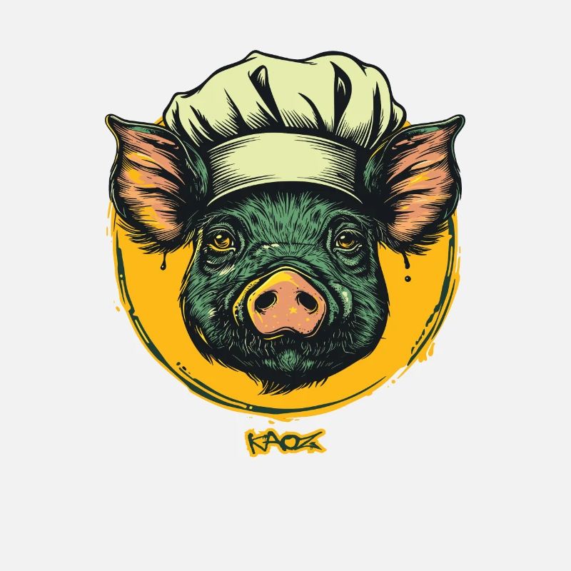 Kitchens Cook Chef Pig