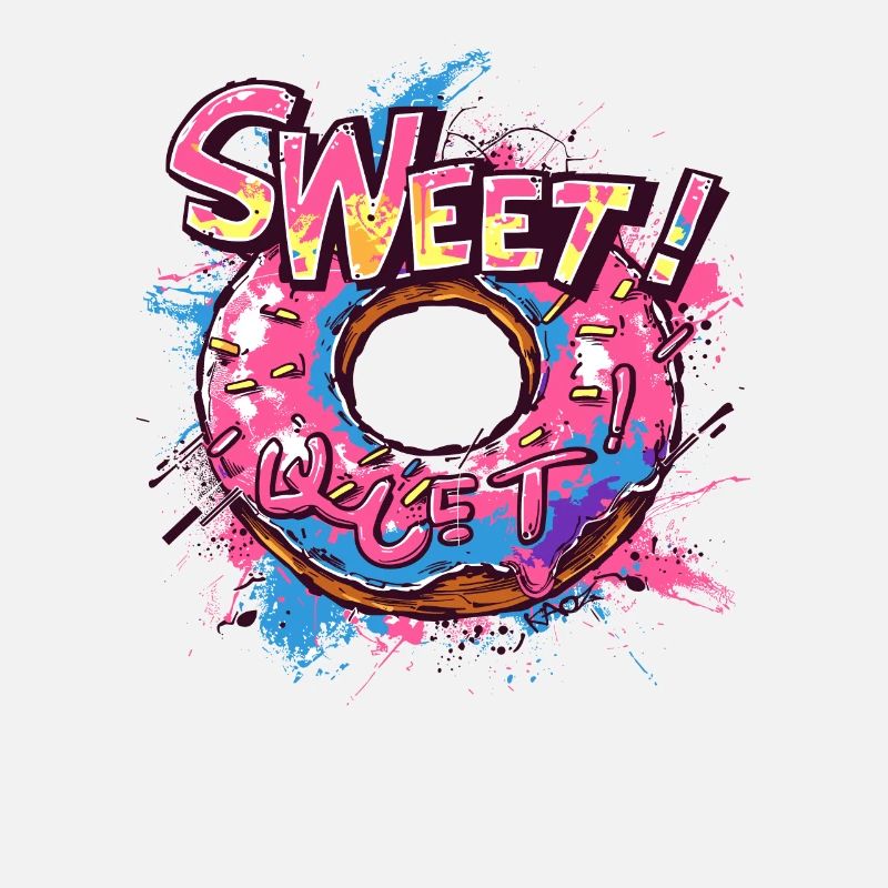 Bunter, leckerer und süßer Donut