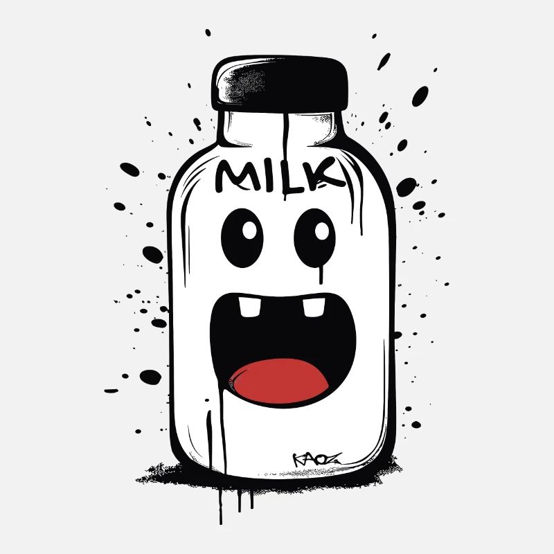 Glückliche Milch