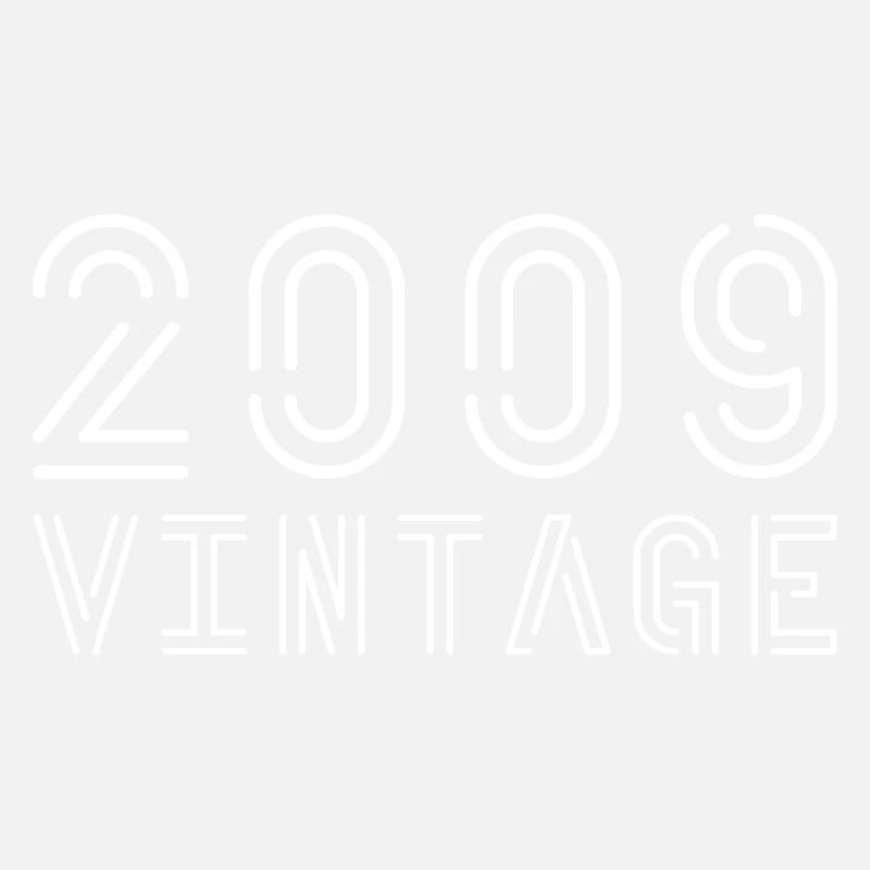 2009 millésime 2009 anniversaire 2009 rétro