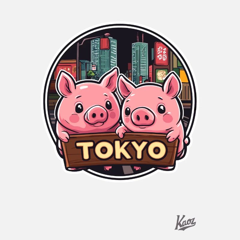 Cochons super mignons de Tokyo