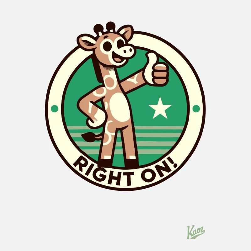 Daumen hoch Giraffe - Genau Richtig, weiter so!