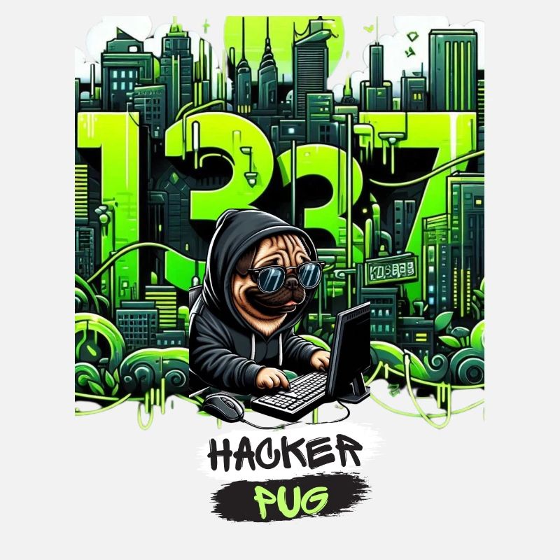 Cyber Pug: Der Hacker Mops