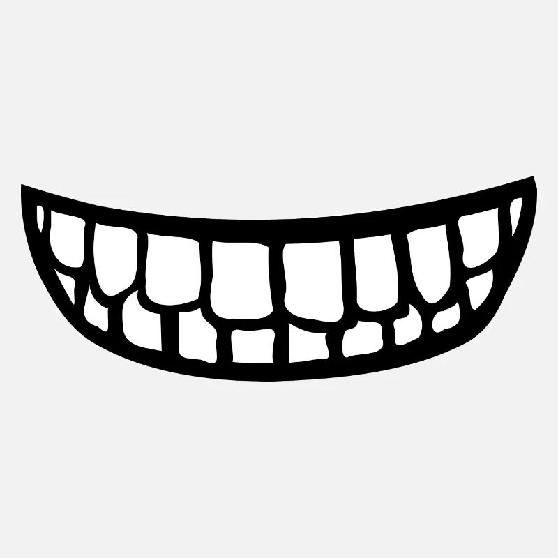 Smile Face Mask Teeth Mouth Fun Gift