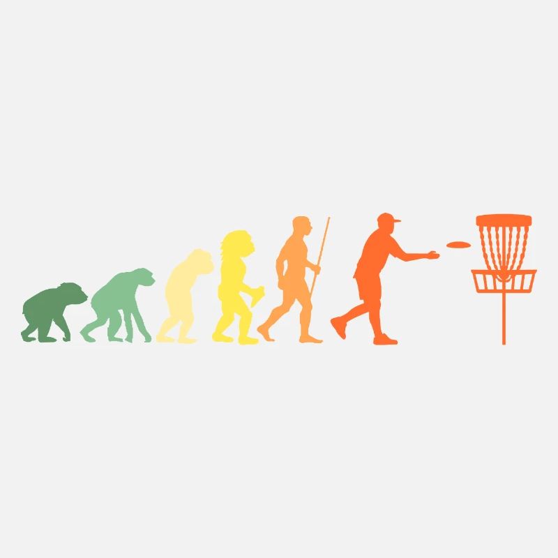Disc Golf Funny Frisbee Cadeau Evolution Rengaine