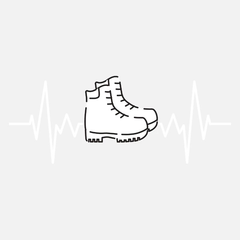 Wanderschuhe Berge Geschenk Herzschlag Wandern
