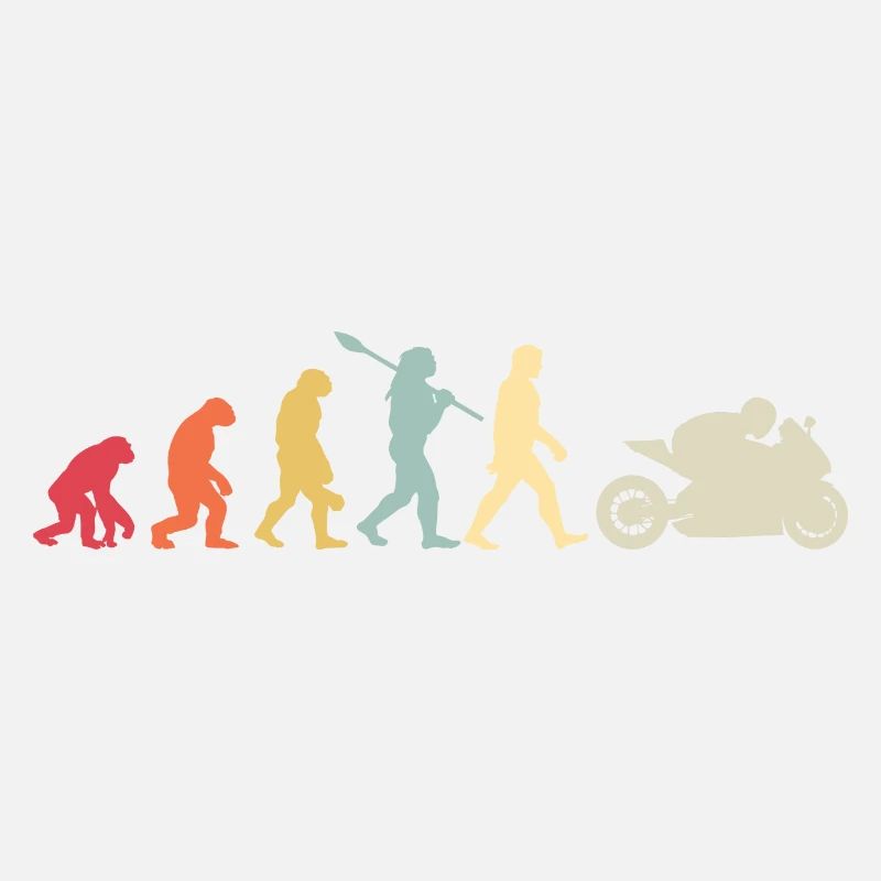 Motorcycle Evolution Vintage Superbike Biker