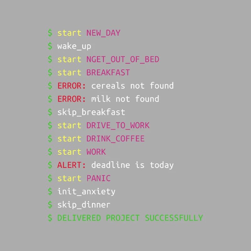 Tag im Leben eines Programmierers Coding Geek Geschenk