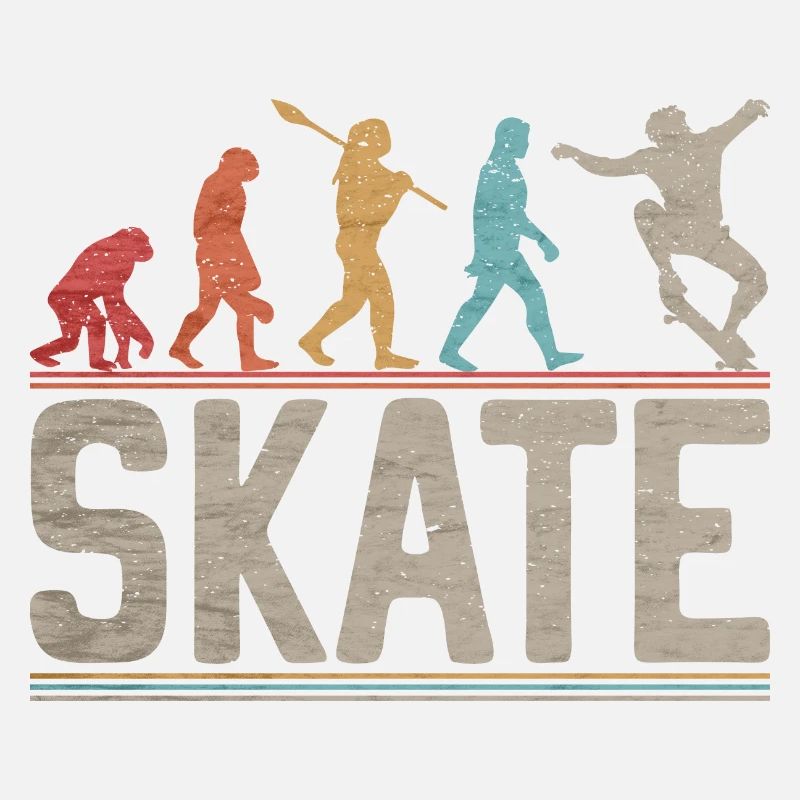 Skateboarder Evolution Skater Skateboard et Skate