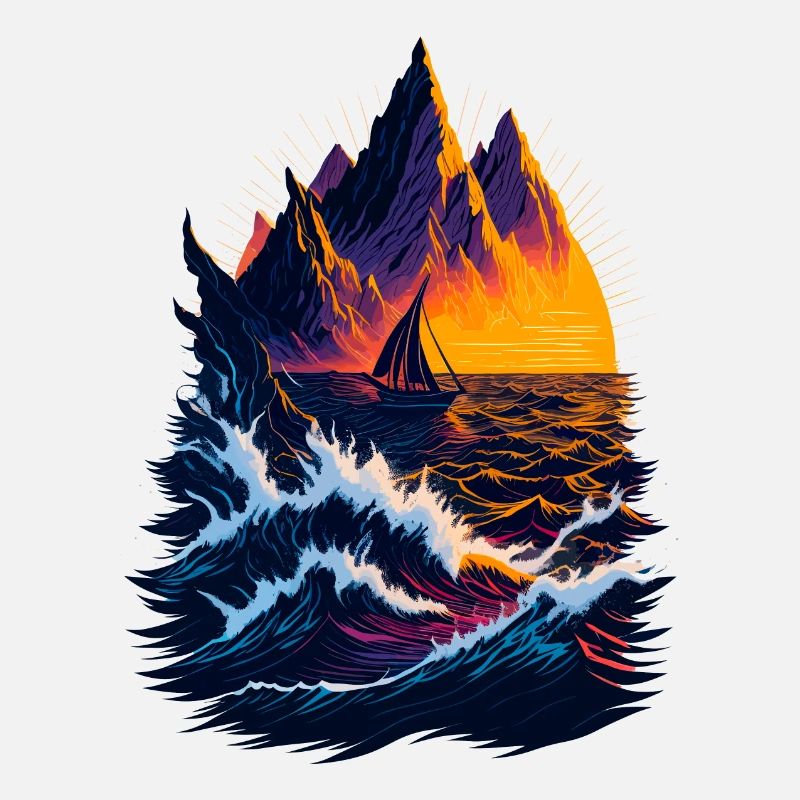 Fantastic landscape illustration