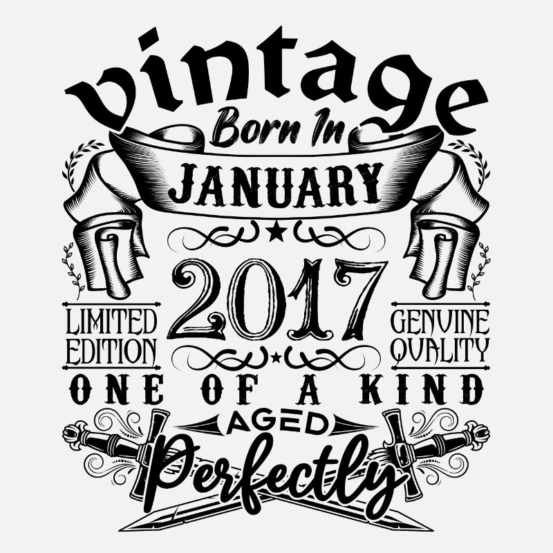 Anniversaire 2017 Janvier 2017 né en Janvier