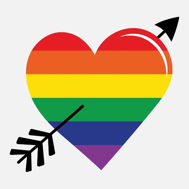 Pfeil Regenbogenherz Stolz