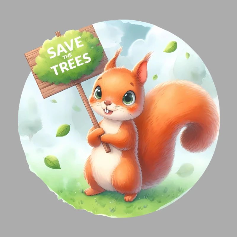 Save the Trees Squirrel