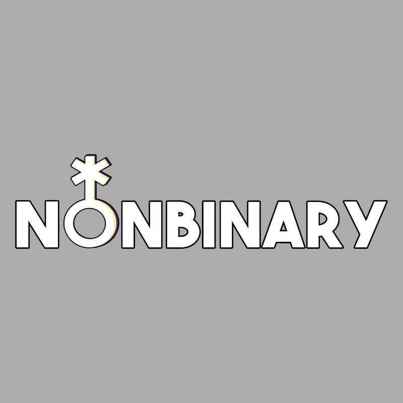 Non-binary non-binary non-binary gender symbol