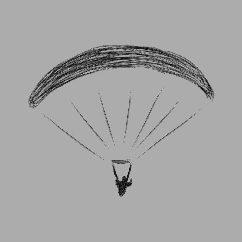 paragliding paraglider gift comic