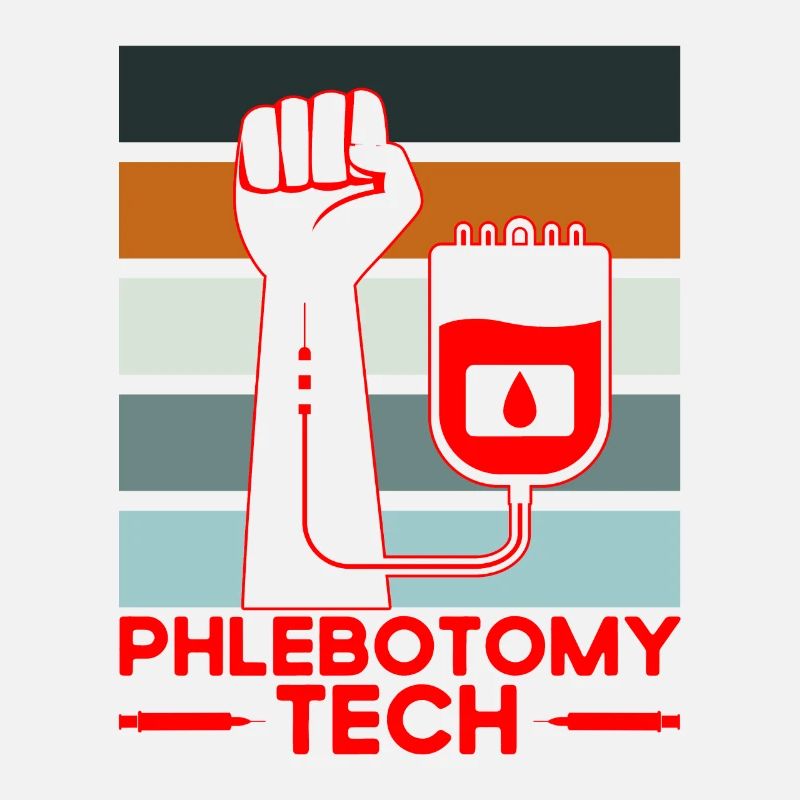 Phlébotomie Échantillon de sang Phlébotomiste Tech Cadeau