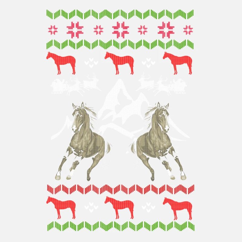 Laid amant de cheval de Noël