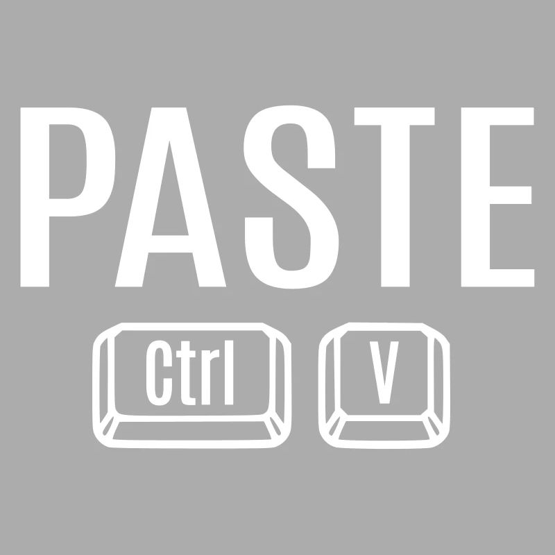 Copy Paste Ctrl + C V Vater Mutter Kind Baby Fun