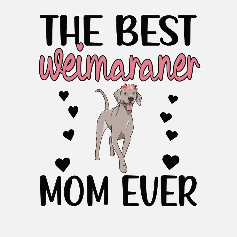 Weimaraner Mama propriétaire de chien de Weimaran amant