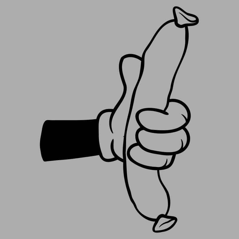 Wurst Comic Hand BBQ