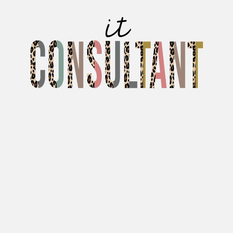 Consultant informatique Leopard Print Funny