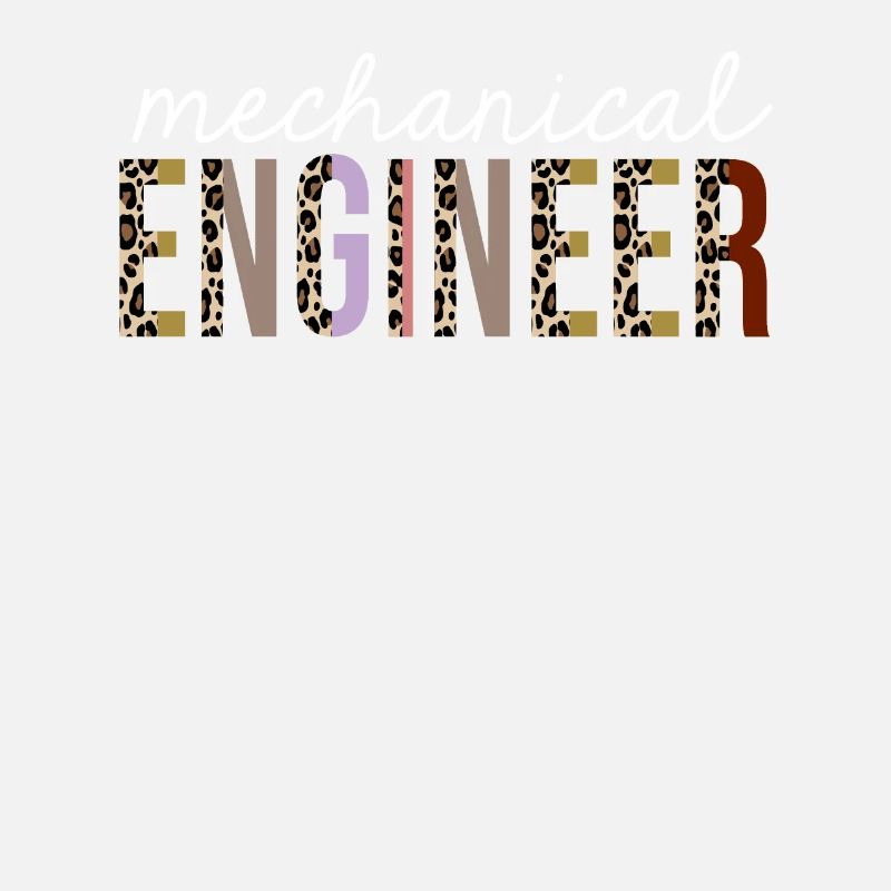 Mechanical Engineer Leopard Print Funny Gift
