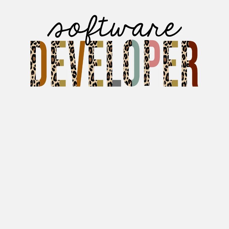 Softwareentwickler Leopard Print Funny