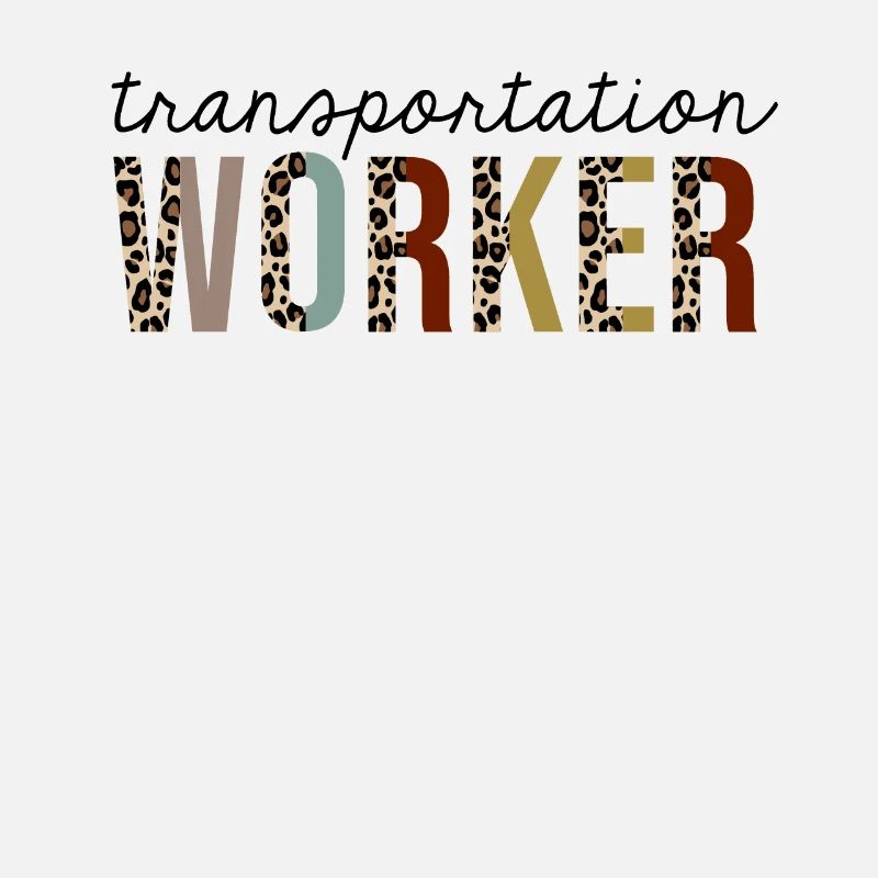 Transport Arbeiter Leopard Print lustig