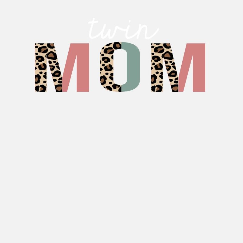 Zwillingsmutter Leopard Print Lustiges Geschenk
