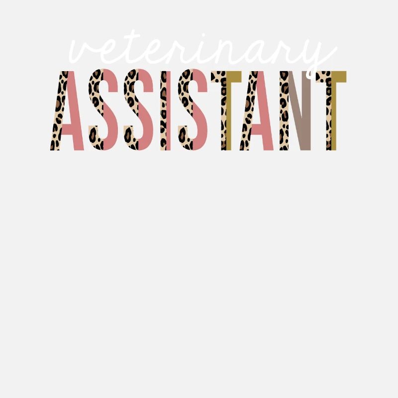 Veterinary Assistant Leopard Print Funny Gift