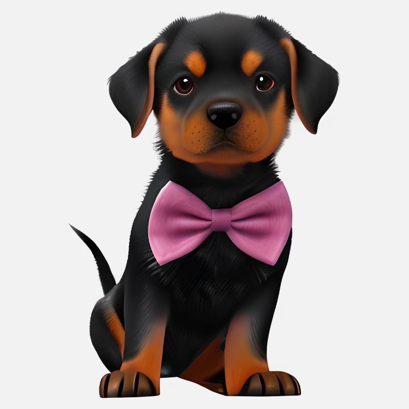Rottweiler avec chien nœud papillon Rottweiler chiots