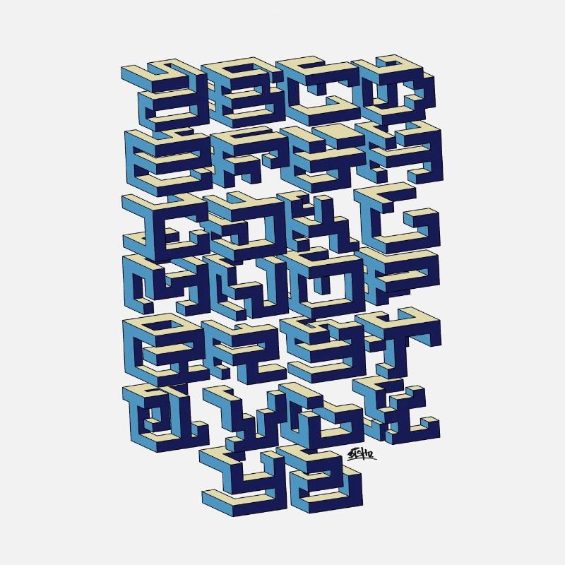 GRAFFITI ALPHABET 3D TREND