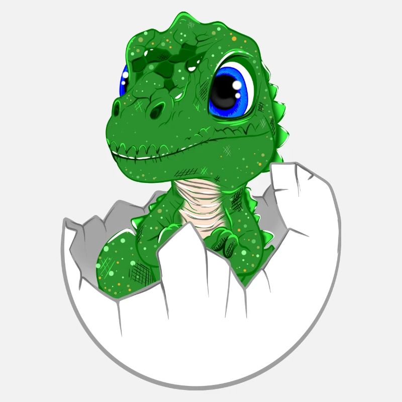 Petit bébé Dino dans l’œuf